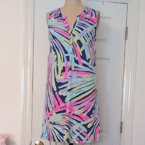 Lilly Pulitzer Essie Dress In Indigo Sea Dreaming Size M